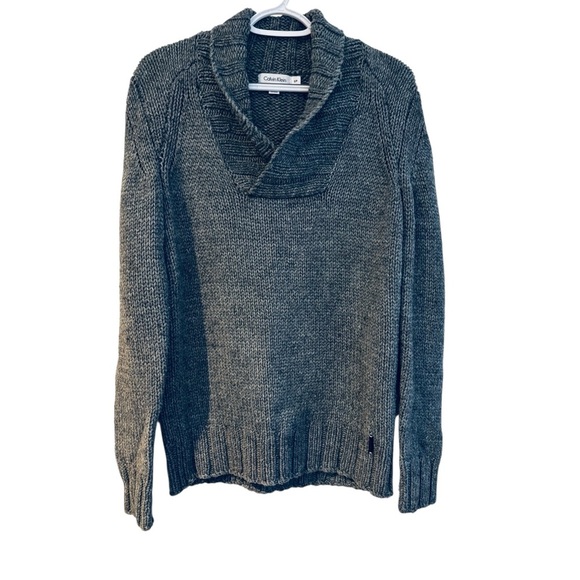 🐺Calvin Klein Small Gray Knit Sweater LIKE NEW🐺 - Picture 1 of 10